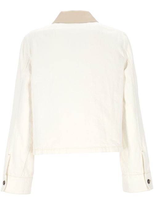 White front button jacket YVES SALOMON | 25EYV04155DECOC10